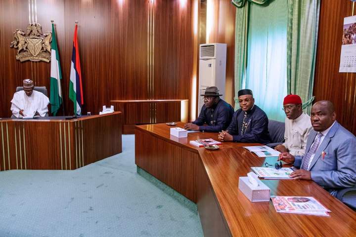 PDP Governor met Buhari
